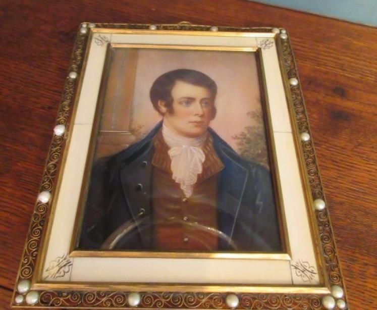 Early Victorian Miniature Portrait of a Gentleman - Image 5