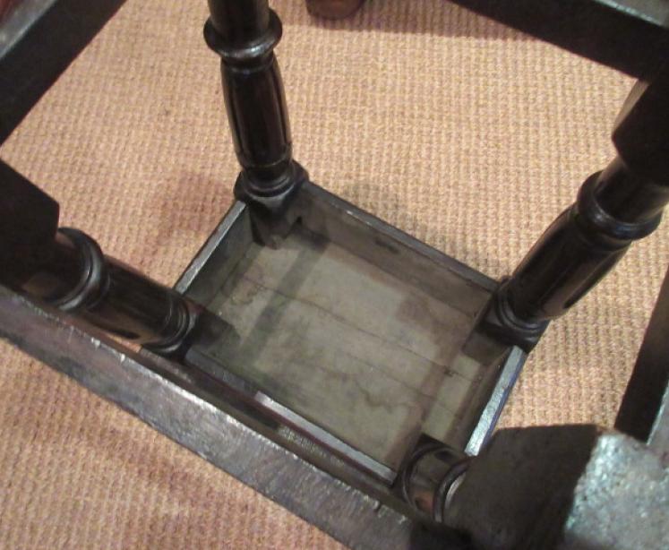 George II Period Antique Oak Joint Stool - Image 5