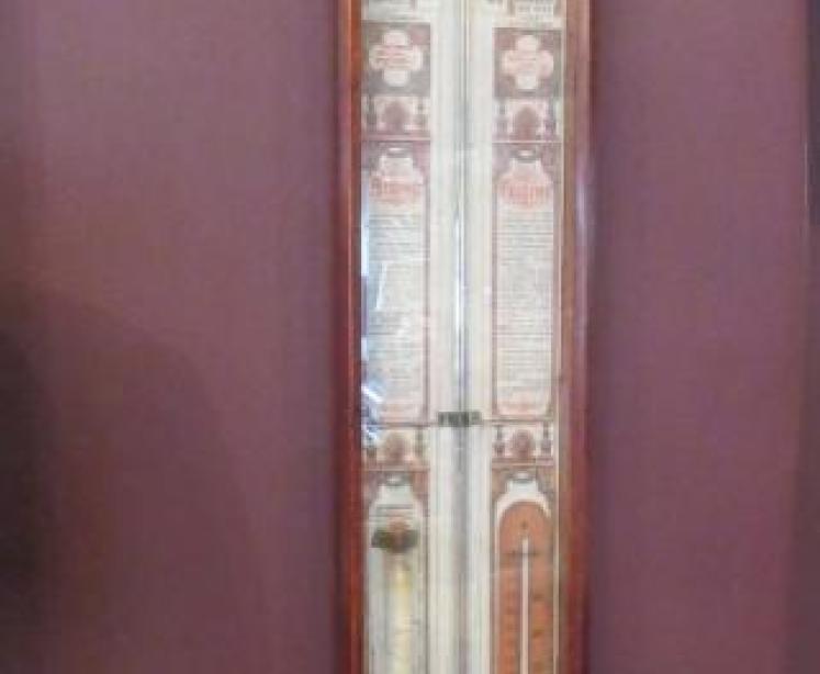 Antique Polished Oak Fitzroy Barometer - Image 1