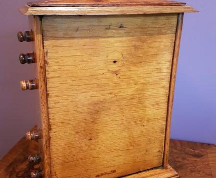 Large Victorian Oak Perpetual Desk Calendar - Image 3