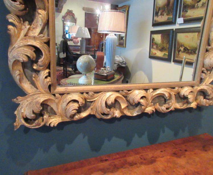 Impressive Early Victorian Timber Gilt Wall Mirror - Image 3