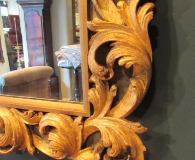Impressive Early Victorian Timber Gilt Wall Mirror - Image 4