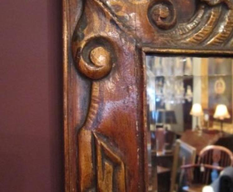 Very Unusual 19th Century Japanese Wall Mirror - Image 4