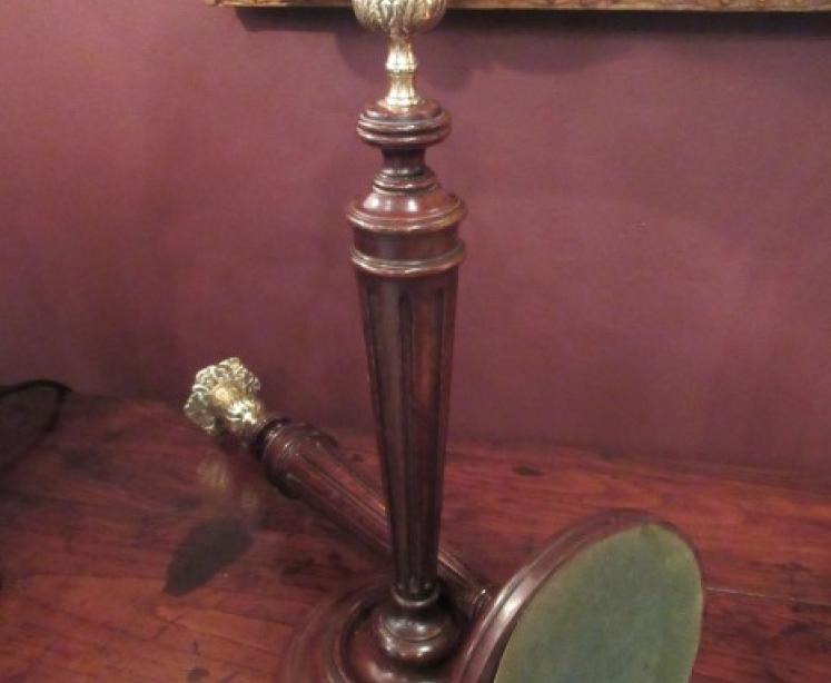 Fine Pair of George III Antique Mahogany Candlesticks - Image 5