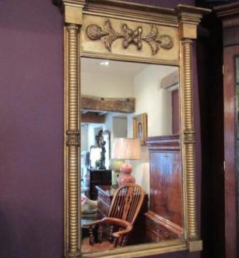 Regency Period Timber Gilt Pier Glass Mirror