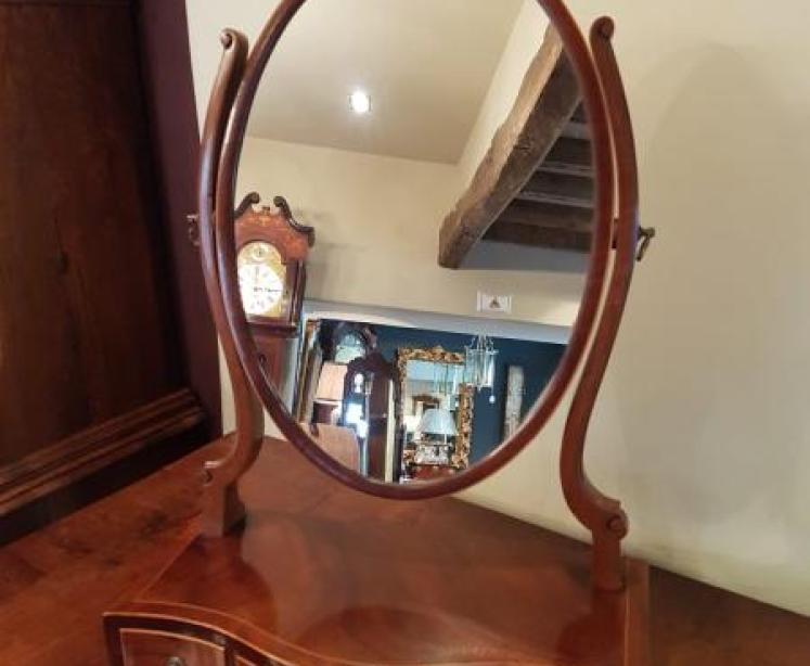 Antique Regency Mahogany Toilet Mirror - Image 5