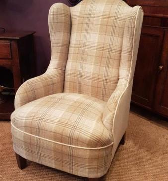 Quality Edwardian Wing Back Arm Chair