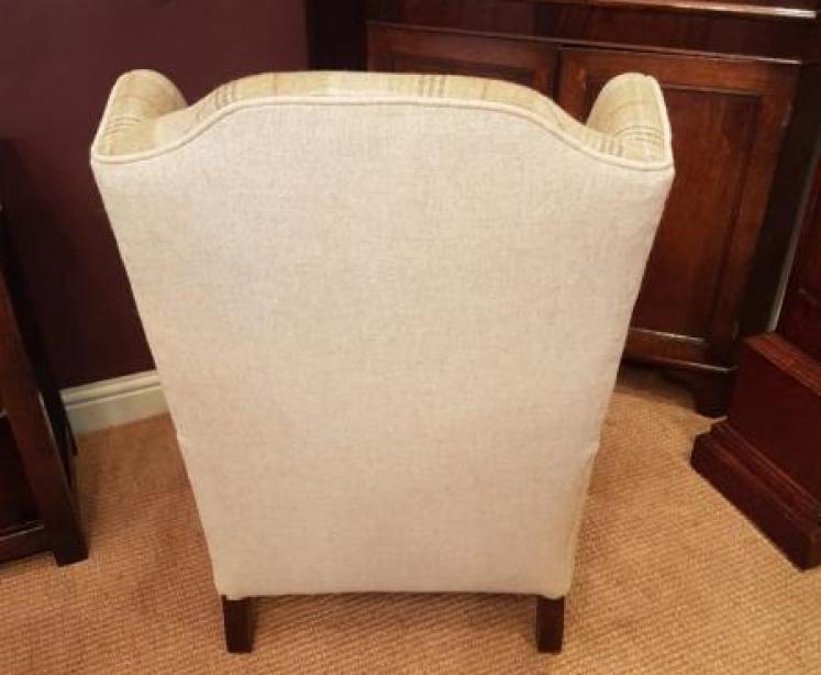 Quality Edwardian Wing Back Arm Chair - Image 2