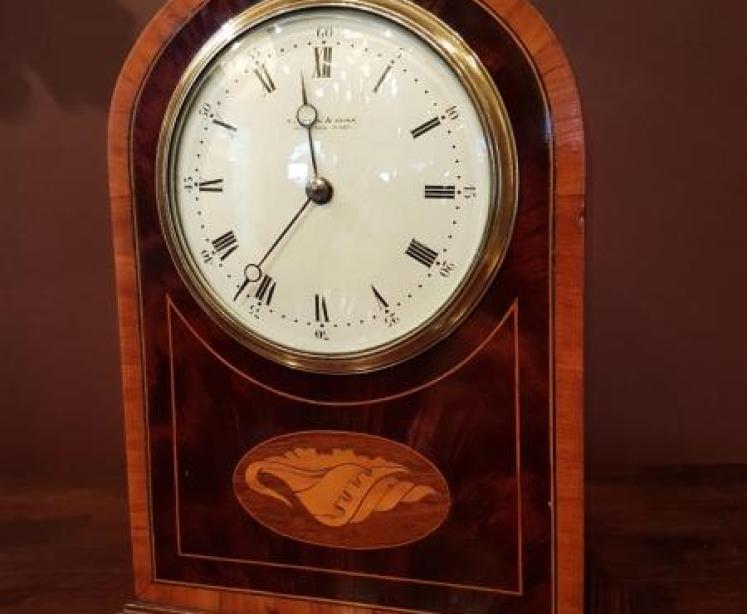 Fine Quality Sheraton Inlaid Edwardian Mantle Clock - Image 1