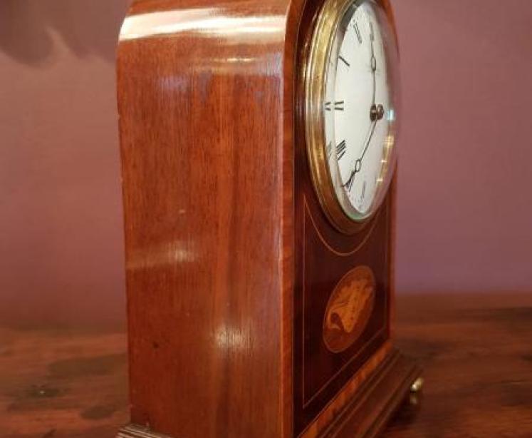 Fine Quality Sheraton Inlaid Edwardian Mantle Clock - Image 2