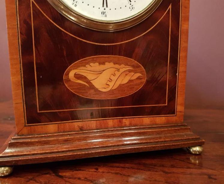 Fine Quality Sheraton Inlaid Edwardian Mantle Clock - Image 3