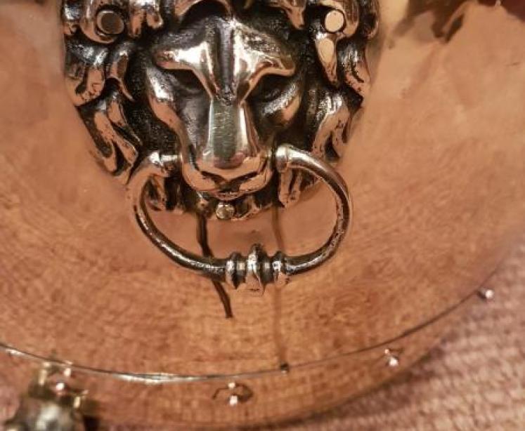 Quality Victorian Brass Log Bin or Planter - Image 3