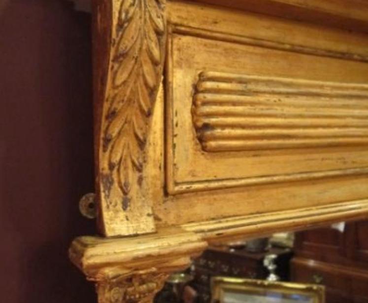 Impressive Regency Gilt Overmantle Wall Mirror - Image 3