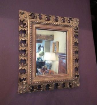 19th Century Antique Plaster Gilt Wall Mirror