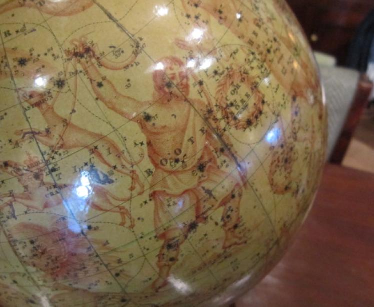 Rare Late 19th Century 10" Plaster Celestrial Globe - Image 5