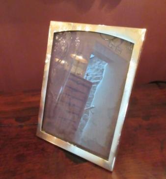 George V Period Silver Engraved Photo Frame