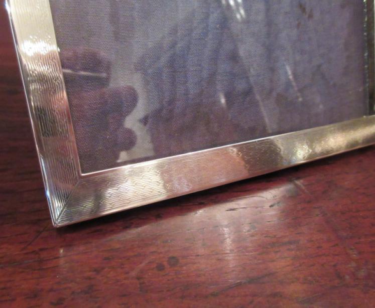 George V Period Silver Engraved Photo Frame - Image 4