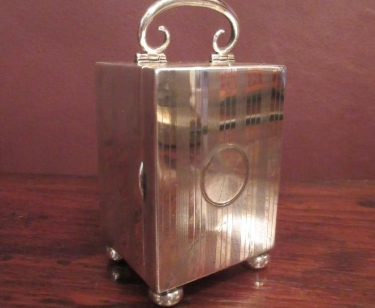 Fine George V Period Antique Solid Silver Carriage Clock - Image 5
