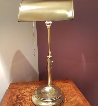 Superior Quality Edwardian Brass Desk Lamp