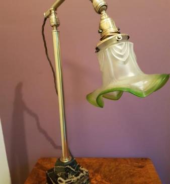 Marble Based Brass Adjustable Lamp