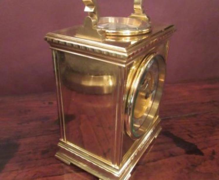 Unusual 19th Century French Desk Top Clock with Compass - Image 5