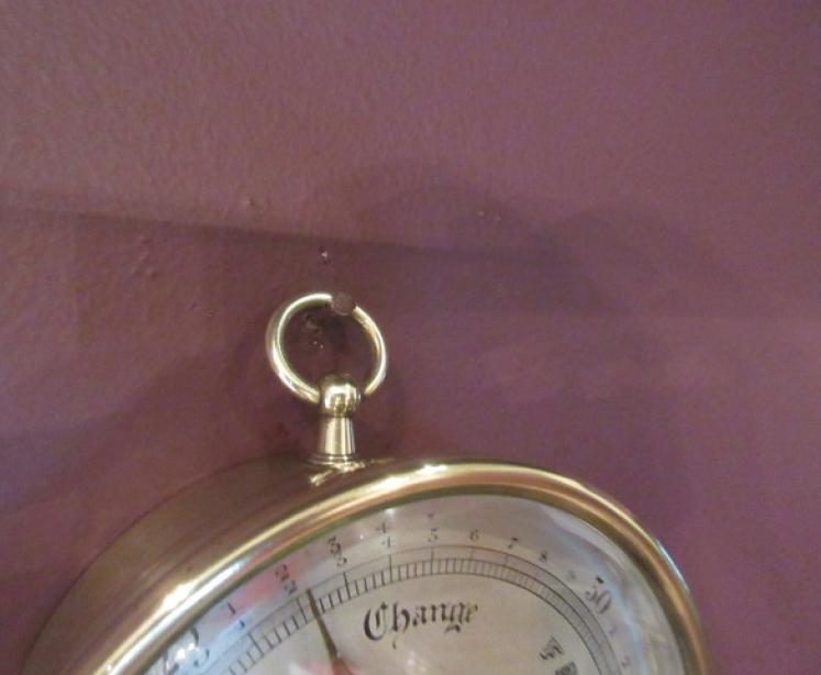 Antique Negretti & Zambra Polished Brass Marine Barometer - Image 3