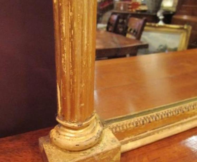 Impressive Regency Gilt Overmantle Wall Mirror - Image 4