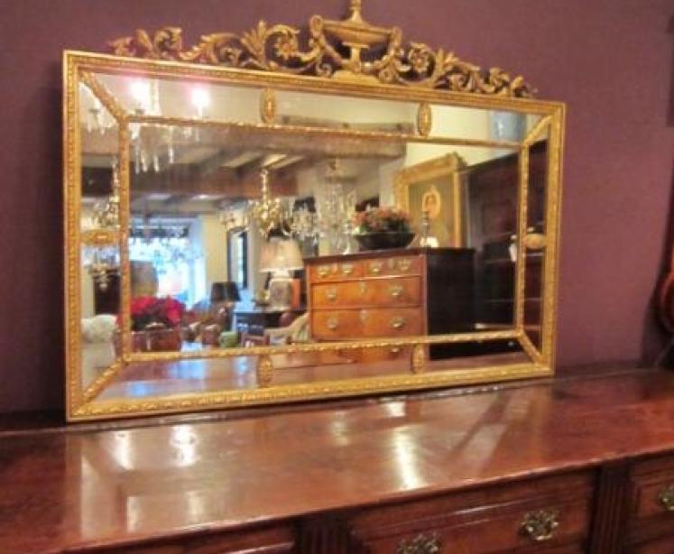 Fine 19th Century Adams Style Gilt Wall Mirror - Image 5