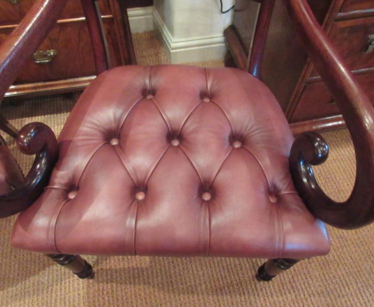 Pair of Regency Antique Mahogany Carver Armchairs - Image 3