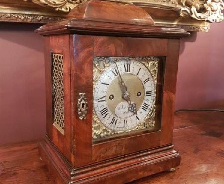 Fine George II Antique Double Fusee London Bracket Clock  - Image 1