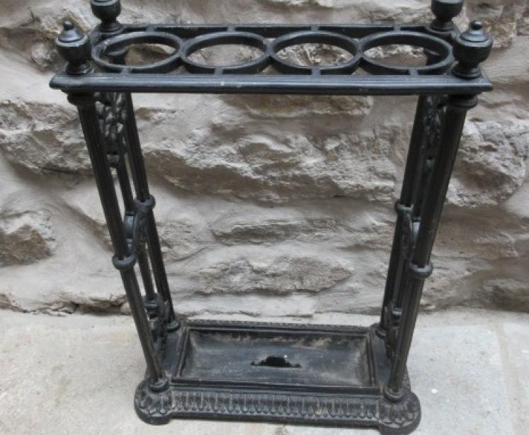 Late 19th Century Antique Cast Iron Stick Stand - Image 1
