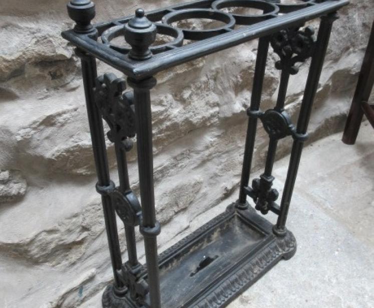 Late 19th Century Antique Cast Iron Stick Stand - Image 5