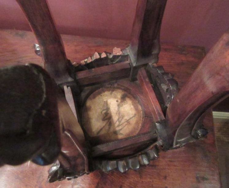 19th Century Antique Oriental Rosewood Plant Stand - Image 4