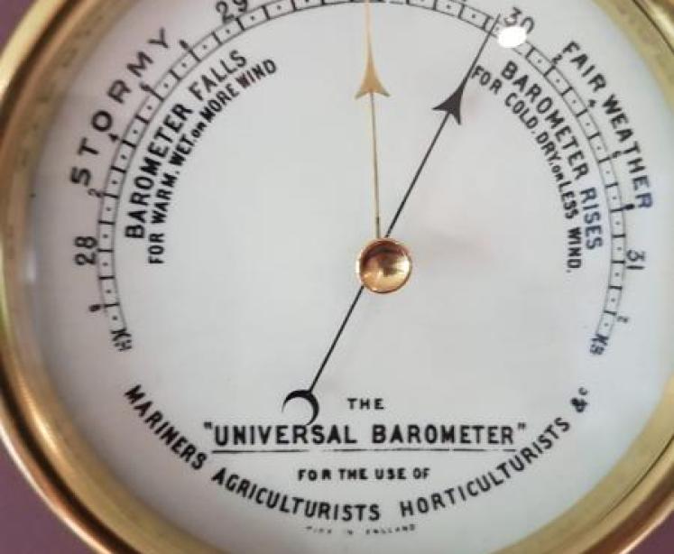 Superb Victorian Universal Horticulturalists Barometer - Image 2