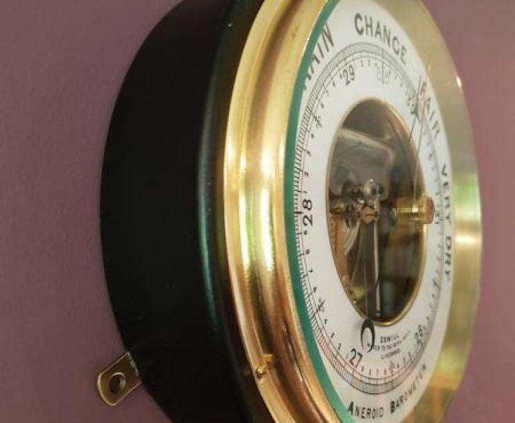 Antique Royal Navy Barometer by Sewill of Liverpool - Image 4