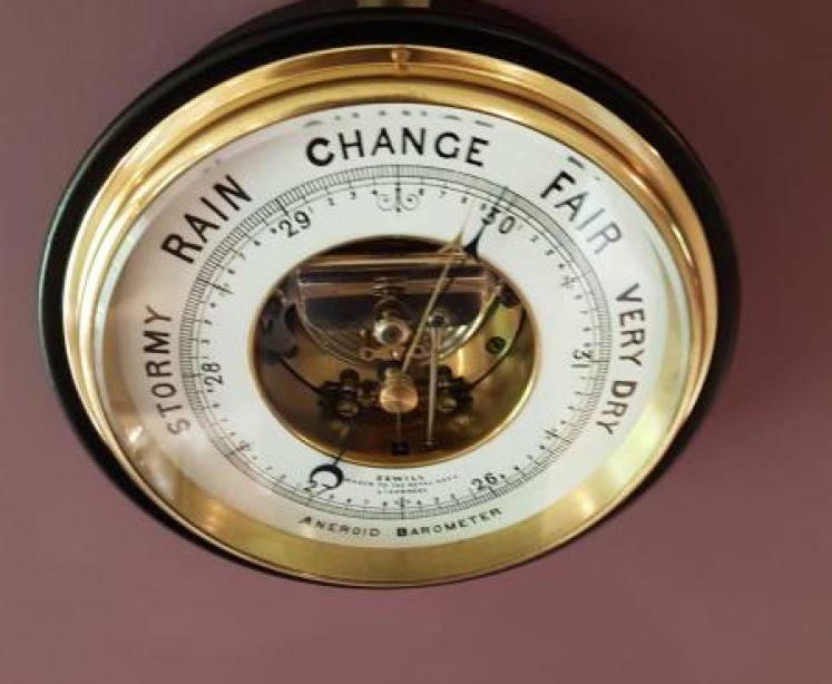 Antique Royal Navy Barometer by Sewill of Liverpool - Image 5