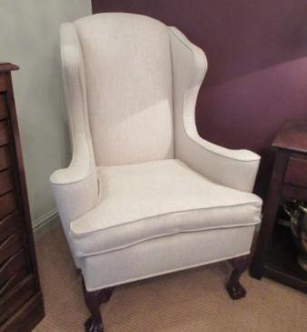 Antique George III Style Wing Back Armchair