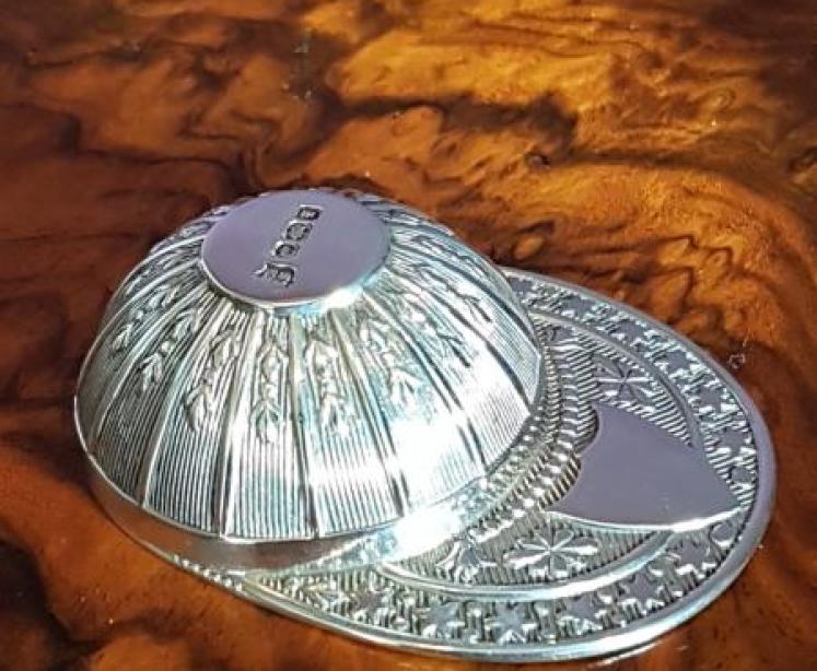 Edwardian Silver Jockeys Cap Caddy Spoon - Image 5