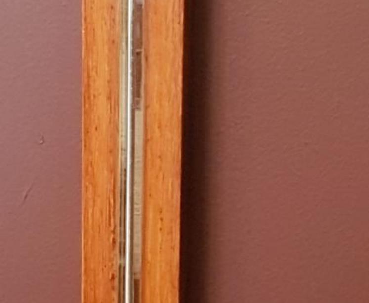 Victorian Oak Negretti and Zambra Stick Barometer - Image 4
