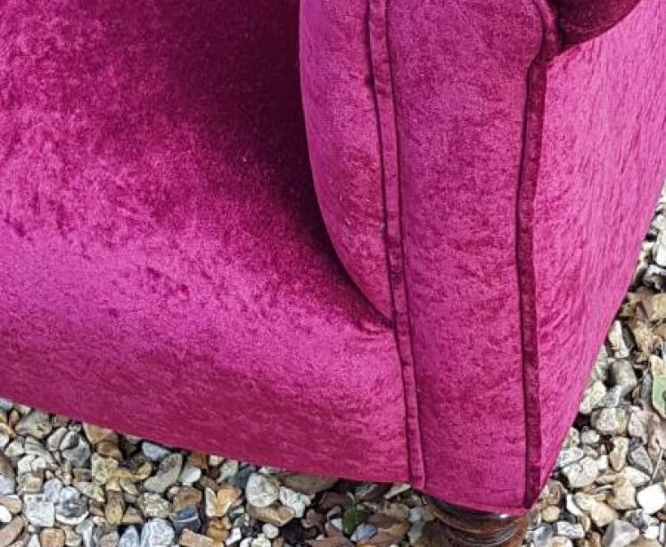 Quality Victorian Button Back Arm Chair - Image 4