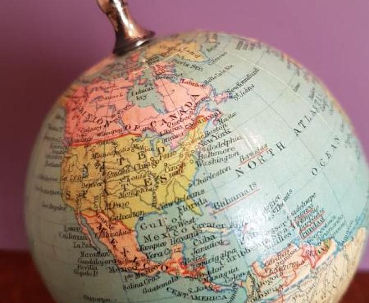Rare 1930's 4" Phillips Geographic Globe  - Image 4