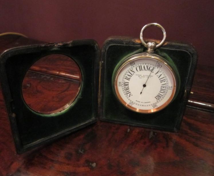 Superb Edwardian 9ct Gold Table Top Barometer - Image 2