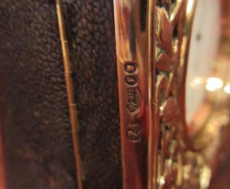 Superb Edwardian 9ct Gold Table Top Barometer - Image 5