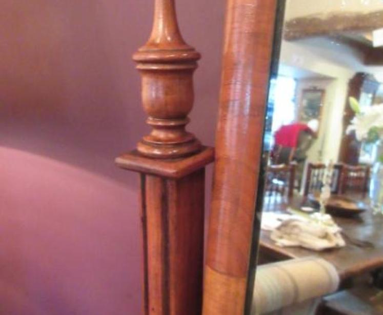 Victorian Antique Walnut Cheval Mirror - Image 3