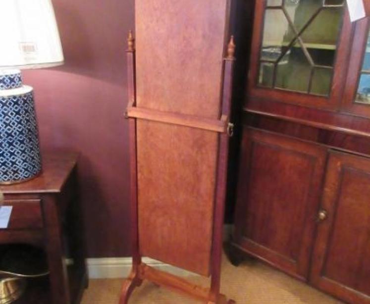 Victorian Antique Walnut Cheval Mirror - Image 4