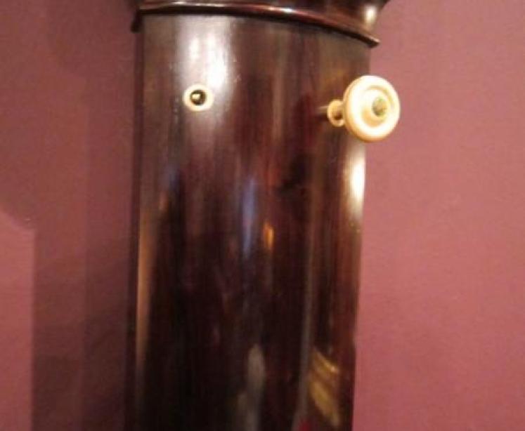 Fine Regency Rosewood Bow Fronted Stick Barometer - Image 3