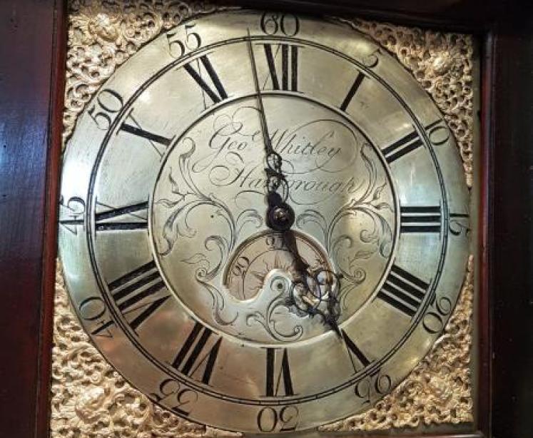  Rare Georgian Laburnum Cased Cottage Longcase Clock - Image 2