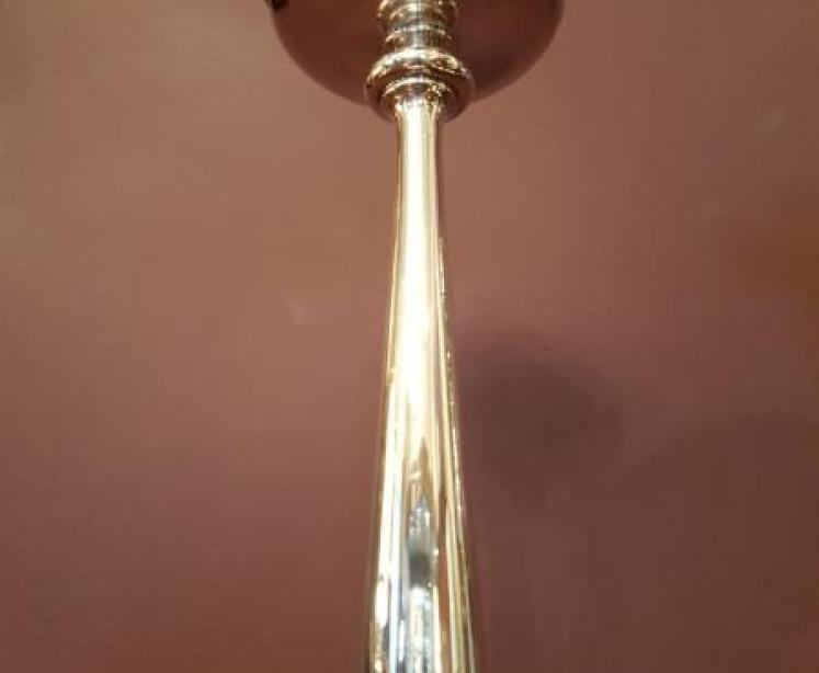 Superb Pair of Antique Silver plated Church Candlesticks - Image 2