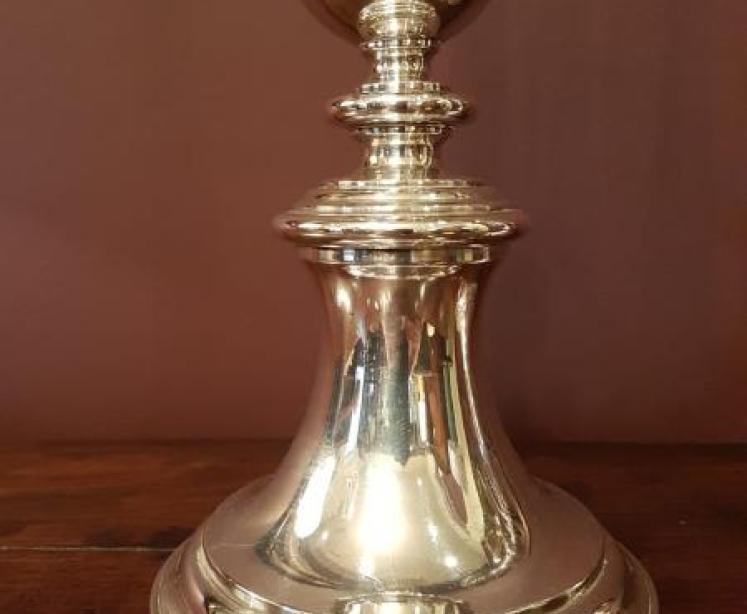 Superb Pair of Antique Silver plated Church Candlesticks - Image 4