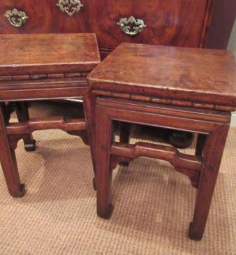 Pair of 19th Century Oriental Lamp Tables